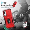 thumbnail image 4 of Funda para GANGXUN Samsung Galaxy A05S - Soporte metálico, Función magnética, Rojo, 4 of 5