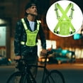 thumbnail image 2 of 1 Piece High-Visibility Reflective Safety Vest - T4 Mesh Design for Cyclists, Runners & Commuters, Adjustable Straps for Outdoor Low-Light Activities, 2 of 9