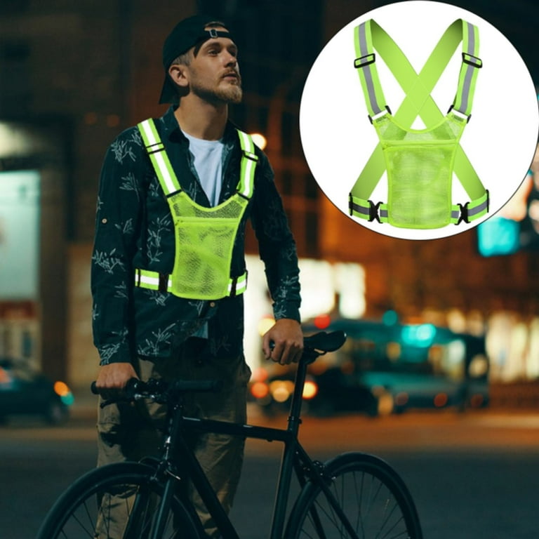 ZEELIY Reflective Vest Chest Phone Holder, Running Gear, High