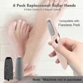 thumbnail image 2 of 12-Pack Replacement Rollers for Electronic Pedi Tools, Compatible with Multiple Models, 6 Additional Heads Included, 2 of 5