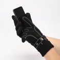 thumbnail image 1 of Guantes de nieve resistentes al viento perfecl para esquí de cerdo B 20D negro, 1 of 7