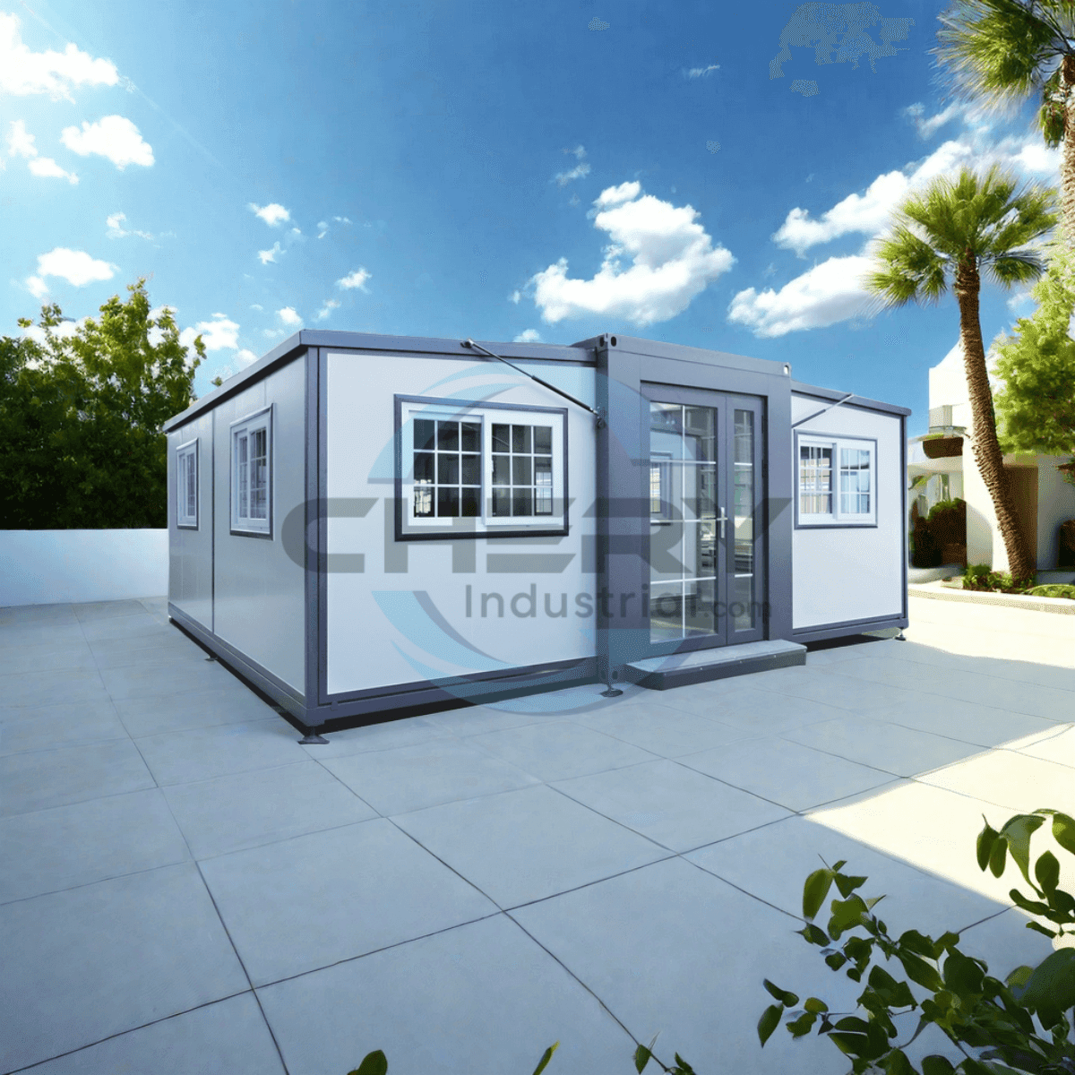 Chery Industrial Mobile Expandable Prefab House 13 x 20ft,Exquisitely Designed Modern Villa Prefab House for Live,Work