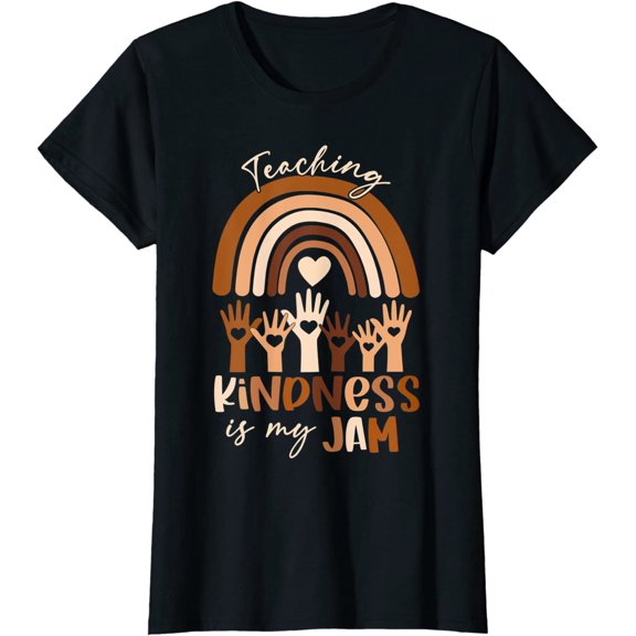 Teaching Kindness Is My Jam Pride Women Teacher T-Shirt
