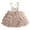 a-Rose Gold561213, variant on FINALGANG Girls Kids Solid Color Lace Bodice Tulle Tutu Dress Spaghetti Strap Tie Shoulder Layered Ruffle Skirt For Party Daily Wear Classic Dress