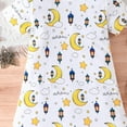 thumbnail image 4 of Rhuody Girl Dress Spring And Summer Star Short Sleeved Printed Pullover Dress Nightgowns Trend Playsuit 3-4 Years White, 4 of 6