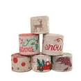 thumbnail image 4 of VONKY Christmas Ribbon Gift Wrapping Burlap Fabric Ribbon DIY Linen Xmas Tree Present Packaging Accessory, Type 4, 5m, 4 of 7