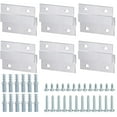 thumbnail image 5 of Zhuge Kit de 20 piezas de soportes para colgar cuadros con clavos antideslizantes franceses, herrajes de suspensión para espejo con clip en Z, soporte de aluminio (2 pulgadas), 5 of 5