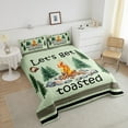 thumbnail image 4 of Erosebridal Happy Camping Bedding King Comforter Set, RV Car Down Comforter, Rustic Farmhouse Decor, Reversible 3pcs, 4 of 7