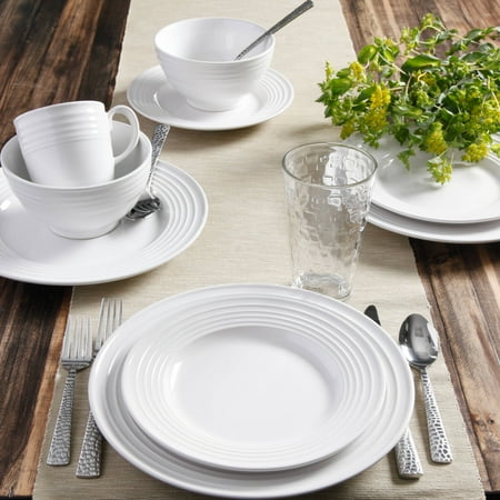 Gibson Home Stanza 16 Piece Dinnerware Set Walmart Com