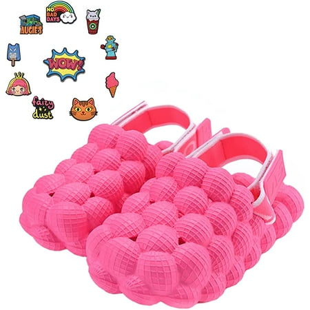 

Bubble Slides For Kids - Kids Golf Shoes Non-Slip SPA Cloud Slippers For Kids Soft Pillow Bedroom Slippers For Men Massage Bubble Slides Funny Slippers For Women-Shoe flower random (ten)