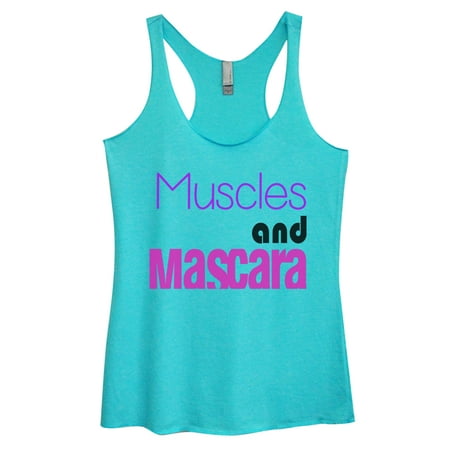 Women S Triblend Tank Top Muscles Mascara Cute Workout Shirt Funny Threadz Large Blue Women S Triblend Tank Top Muscles Mascara Cute Workout Shirt Funny Threadz Large Blue