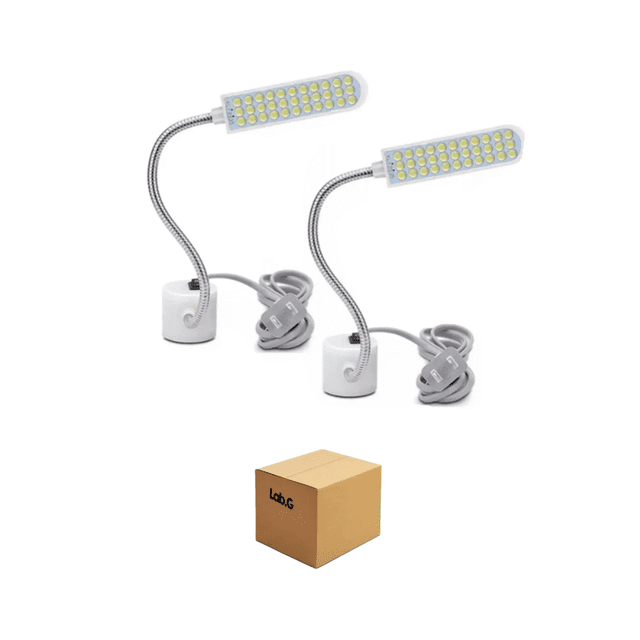 2 Pzs Luces Para Máquinas De Coser Lámpara Magnético 30 Led Lab.G Blanco