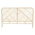 thumbnail image 3 of bali & pari Walid Rattan BOHO Headboard, Queen Size, Natural Brown, 3 of 7