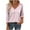 Pink, variant on 3/4 Length Sleeve Womens Tops Dressy Women's Fashion Non Positioning Printed T-Shirt 3/4 Sleeves Blouse V-Neck Casual Loose Top Pink L