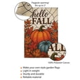 thumbnail image 4 of TiniDecor Hello Fall Pumpkin Garden Flag – 28”x40” Rustic Autumn Leaves Yard Decor, Outdoor Sign, 4 of 5