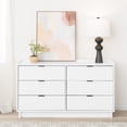 thumbnail image 2 of Prepac Simply Modern 52.5" Wide White 6 Drawer Dresser, 2 of 5