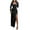 Womens Velvet Dress Black, variant on OSFVNOXV Women's Cocktail Dress High Waist Bodycon Square Neck Long Sleeve High Split Ruched Midi Wedding Party Dress