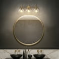 thumbnail image 7 of Globe Electric 51853 Harrow 3 Light 26" Wide Bathroom Vanity Light - Brass, 7 of 7