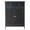 Black, variant on Tcbosik Vintage Bathroom Storage Cabinet in Washed Gray, 2-Door Cabinet with Top Drawer, 24" Freestanding Organizer for Small Bathrooms, Entryway, Living Room
