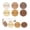 S1-C, variant on Thank You Stickers Business Stickers for Envelopes Seals Labels 500pcs Clear Round PVC Transparent Self-Adhesive Stickers 1 Inch Kraft Brown Finish Circle Labels for Small Business