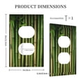 thumbnail image 3 of Disketp Green Bamboo Fence1 Decorative Light Switch or Outlet Wall Plate with Safety Cover-Style S, 3 of 6
