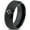 Black Bevel Tungsten, variant on Tungsten Playing Cards Suit Symbol Band Ring 8mm Men Women Comfort Fit Black Dome Polished