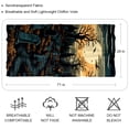 thumbnail image 2 of Halloween Cemetery Light and Breathable Chiffon Yarn Silk scarf for Women, Translucent 180*73 Size - Elegant Head Scarf for All Seasons, 2 of 6