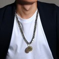 thumbnail image 2 of Medallion Necklace Islamic Jewelry Men Allah Pendant Necklace Muslim Gift, 2 of 5