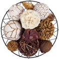 thumbnail image 3 of Blue Donuts Decorative Balls For Centerpiece Decorative Bowl Fillers Assorted Rattan Wicker Balls Orb Grapevine Ball Vase Fillers Table Decor, 3 of 5