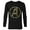 Black, variant on Marvel Hanukkah Holiday Dreidels & Sufganiyot Avengers Logo - Long Sleeve T-Shirt for Men - Customized-Black