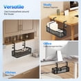 thumbnail image 7 of Behome Under Desk Cable Management, Metal Mesh Cord Organizer Under Desk with Clamp Mount, Metal Cable Organizer for Home Office, Black, 7 of 7