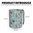thumbnail image 3 of Honeii Animal Dog Print Waterproof Car Trash Can,Waterproof Portable Collapsible Trash Can,Garbage Container fits Most Cars,SUVs,and Trucks, 3 of 7