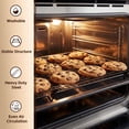 thumbnail image 4 of 5 Tier Upgraded Collapsible Cooling Rack with Adjustable 3 Setting Design, Stackable Baking Rack, Roasting Cooking Drying Wire Cooling Rack for Cookies Baking Roasting ＆ Grilling, 4 of 8