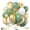 Sage Green Gold, variant on Sage Green Gold Balloons, 50Pcs 12 Inches Dusty Green White Metallic Gold Confetti Balloons for Engagement Anniversary Bridal Wedding Baby Shower Graduation Birthday Party Decorations