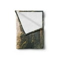 thumbnail image 2 of Adventure Soft Flannel Fleece Blanket, Straight Highway in Northern California United States Nature Photography, Cozy Plush for Indoor and Outdoor Use, 50" x 60", Forest Green Grey, by Ambesonne, 2 of 5