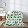 thumbnail image 2 of Disketp Lighthouse Cozy Flannel Fleece Throw Blanket: Has a velvety texture for All Seasons - Perfect for Women, Men, & Kids"80"x60", 2 of 6