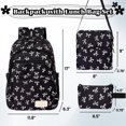 thumbnail image 3 of BUTIED Schoolbag Set with Cute Bow, Lightweight Bookbag with Shoulder Bag Pencil Case, Perfect for 4-12, 3 of 7
