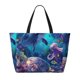 thumbnail image 2 of Fotbe Underwater Turtle Dolphin Octopus Bolsa de Viaje para Playa - Resistente al Agua, Bolsa Tote de Gran Capacidad y Ligera con 7 Bolsillos para Mujeres y Hombres, 2 of 7