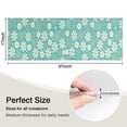 thumbnail image 5 of Turquoise Daisy Flower Yellow Centers Pattern Kitchen Rug Mat,Kitchen Runner Rugs Non Skid Washable,Decorative Kitchen Floor Mats for Kitchen,Sink,Laundry,17"X47", 5 of 5