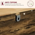 thumbnail image 6 of HOMCOM Kitchen Storage Cabinet, Sideboard Floor Cupboard with Solid Wood Top, Adjustable Shelf, and 3 Drawers for Living Room, Brown, 6 of 9