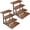 4 Tier - 2 Pack, variant on Wooden Risers Display Stands, Cupcake Stand for 50 Cupcakes, Stepped Dessert Table Display Set with Metal Frame Tiered Tray Stand, Serving Trays for Party, Farmers Market Display – Lilybud