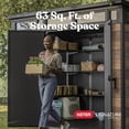 thumbnail image 6 of Keter Signature 9x7 ft. Durable Resin Outdoor Storage Shed With Heavy Duty Floor and Locking Door, Walnut, 6 of 22