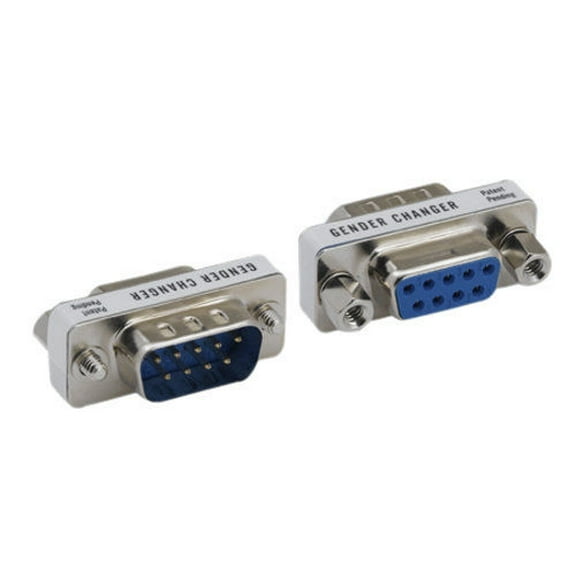 Kentek Mini DB9 9 Pin Male to Female M/F Serial/AT Modem Mini Adapter Gender Changer Coupler RS-232 Straight Through Peripheral