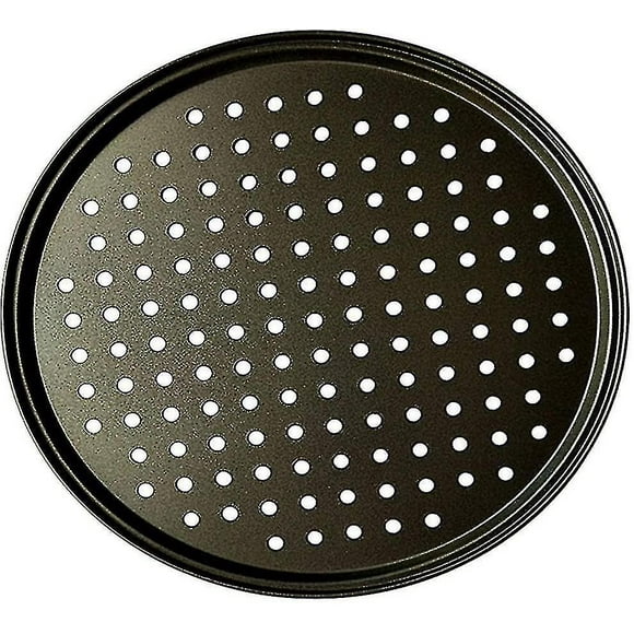 Bjxy Punch Pizza Pan Carbon Steel Multi-purpose Perforated Oven Pan Non-stick Pizza Pan Pizza Plates