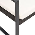 thumbnail image 3 of vidaXL 2-Seater Garden Bench with Cushions Brown PP Rattan, 3 of 4