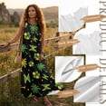 thumbnail image 6 of Xixirimido Jamaican Flag Palm Tree Hibiscus Print Casual Summer Dresses for Women 2026 Sleeveless Flowy Sundresses with Pockets Beach Vacation Dress Casual Long Maxi Dresses, Size 4XL, 6 of 7
