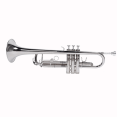 thumbnail image 5 of Tcbosik Drop B Trumpet Set for Beginner, Trumpet Instrument with Gloves, Silver, 5 of 8