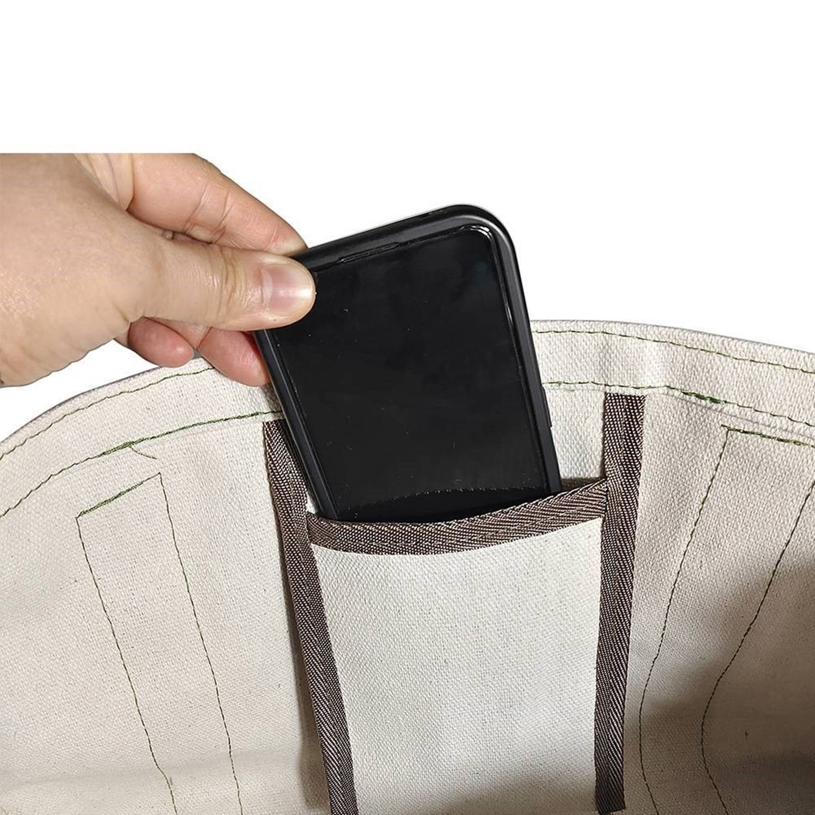 Tool Storage Solution Canvas Storage Bag, Wide Mouth and High Durability Tool Holder, Perfect for Carpenter,Technicians