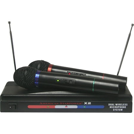 Nady American Starpower X2 Dual VHF Wireless Microphone System