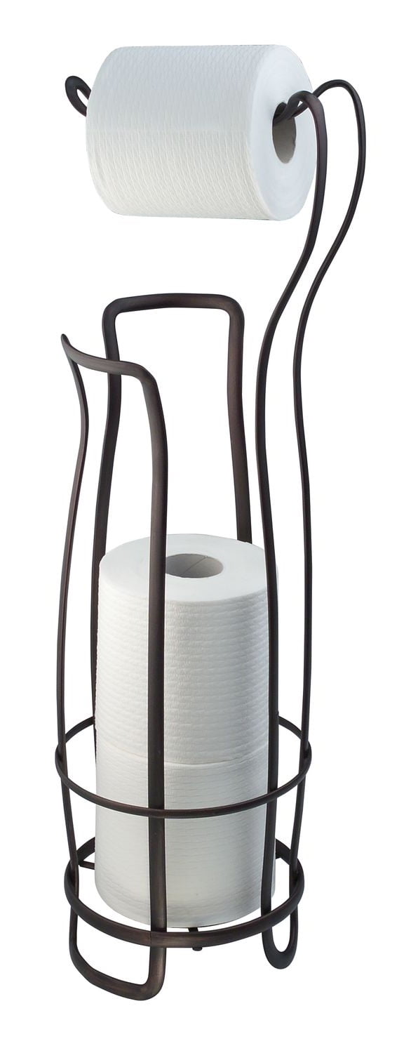 InterDesign 55642 24.5" Bronze Toilet Paper Holder & Reserve Walmart